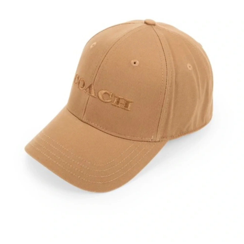 COACH Logo Embroidered BASEBALL  Cap/Hat Color: Light Saddle NWT retail: $75 - Picture 7 of 9